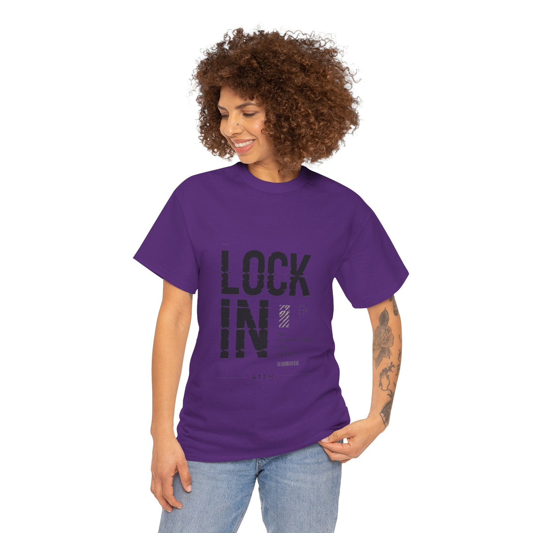 Lock In Tee — Minimalist Motivational Graphic T-Shirt Printify