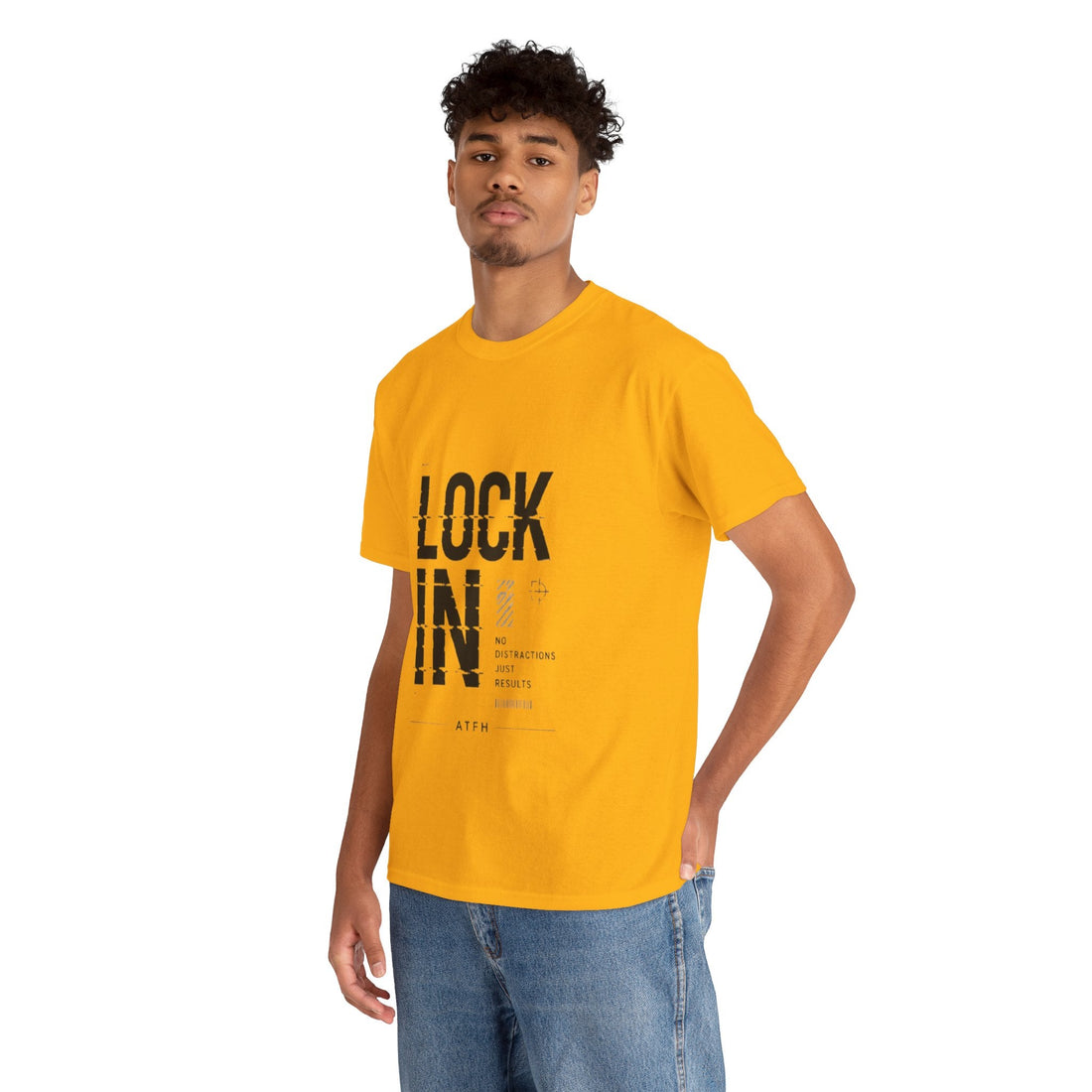 Lock In Tee — Minimalist Motivational Graphic T-Shirt Printify