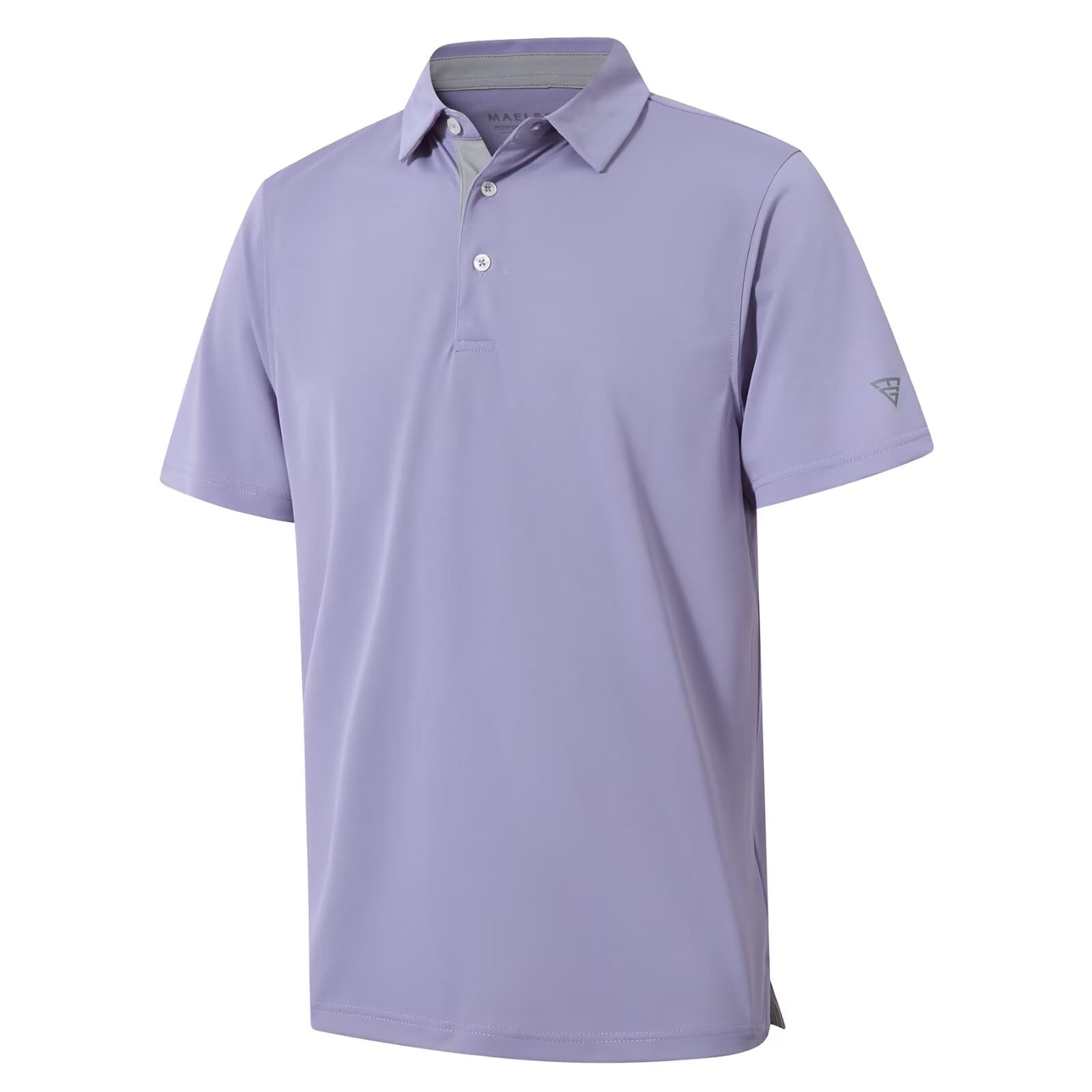 Mens Golf Shirt Short and Long Sleeve Moisture Wicking Dry Fit Performance Solid Casual Pique Golf Polo Shirts for Men