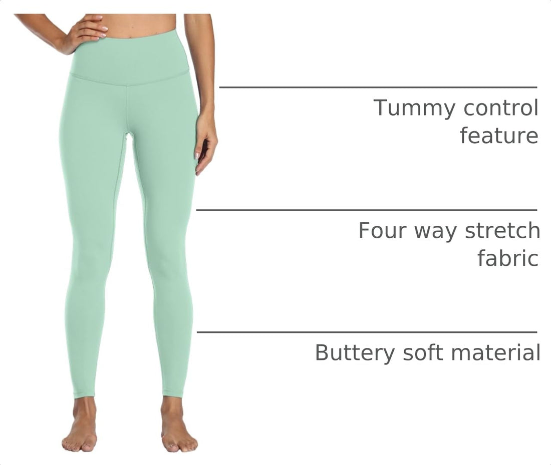 Colorfulkoala High Waisted Leggings for Women 28", Tummy Control Workout Full Length Yoga Leggings, Buttery Soft Yoga Pants
