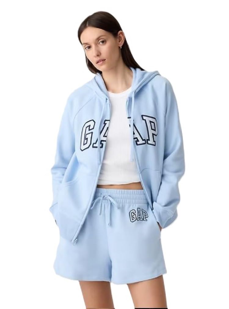 GAP Women's Logo Hoodie Hooded Full Zip Sweatshirt