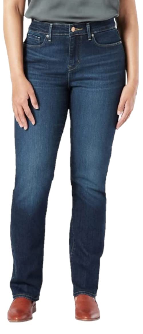 Levi Strauss Signature Gold Women's 03 Essential Mid-Rise Straight Jeans (Also Available in Plus)