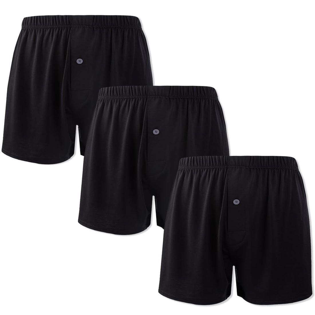 BAMBOO COOL Mens Boxers Short Classic Fit Soft Casual Underwear Loose Breathable Boxer Shorts for Men