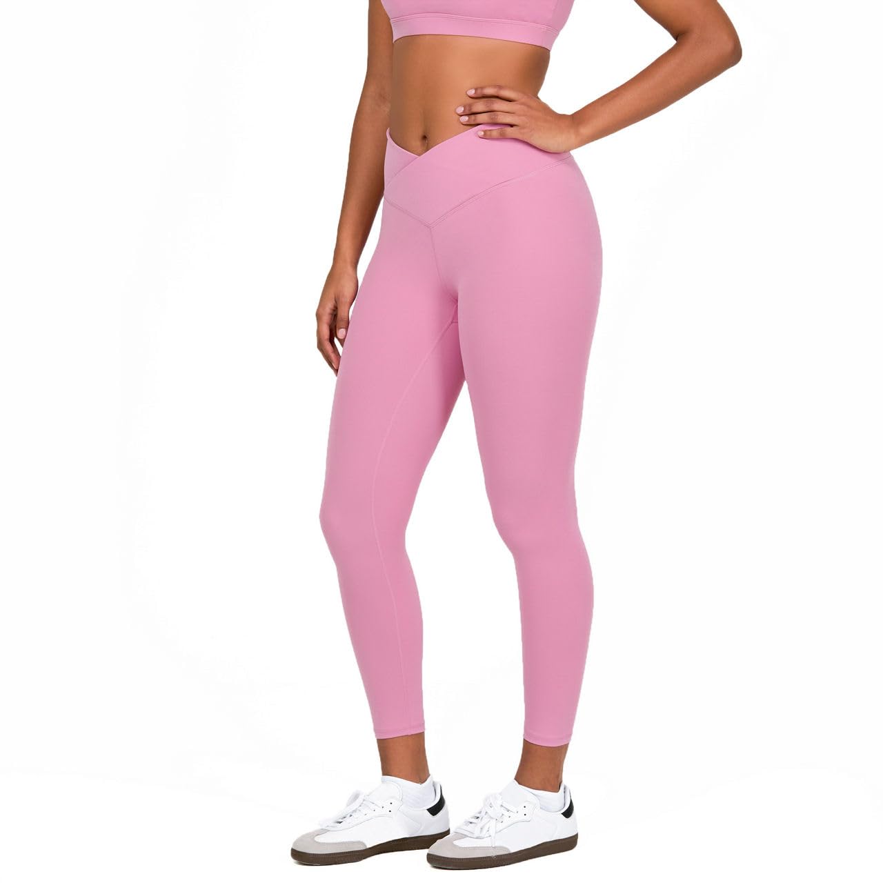YITTY Active Women's Ultraluxe Crossover High-Waist Legging, Athleisure, 4-Way-Stretch