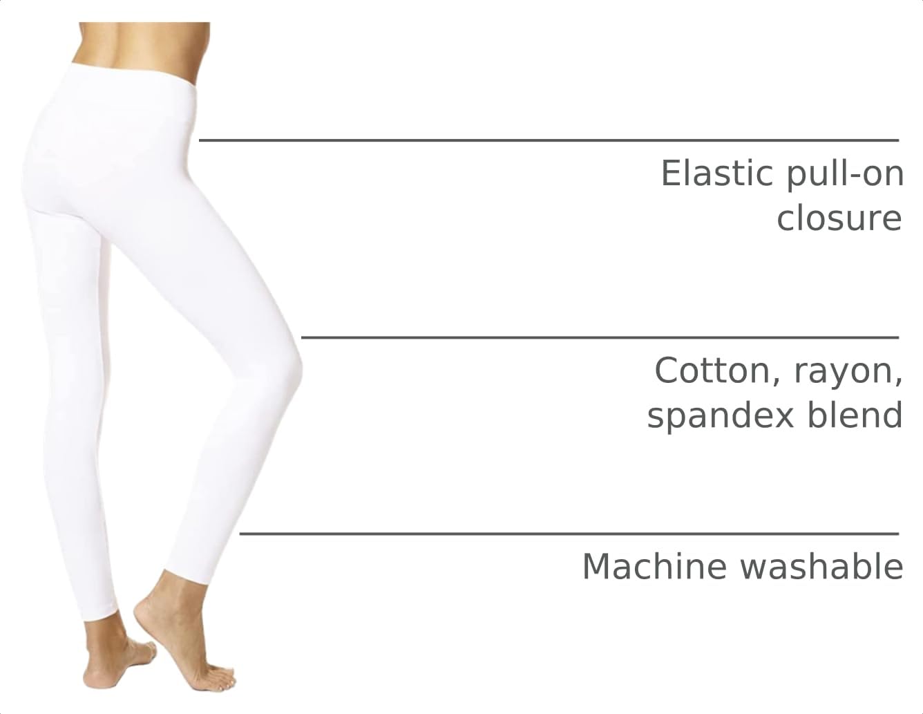 HUE Women’s Cotton Ultra Legging with Wide Waistband, Available in Capri and Legging Length