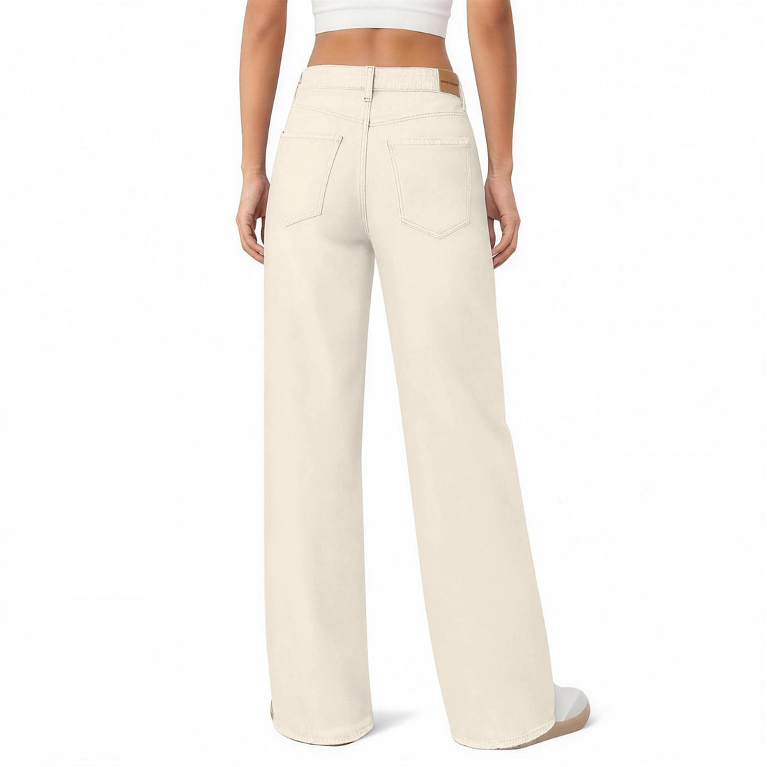 Women's Wide Leg Jeans High Waisted Baggy Straight Leg Loose Stretchy Casual Denim Pants