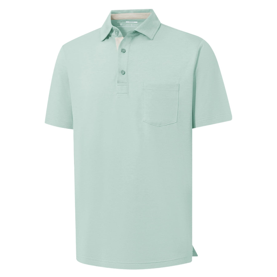 M MAELREG Golf Shirts for Men Dry Fit Performance Lightweight Heather Contrast Collar Mens Polo Shirts Short and Long Sleeve