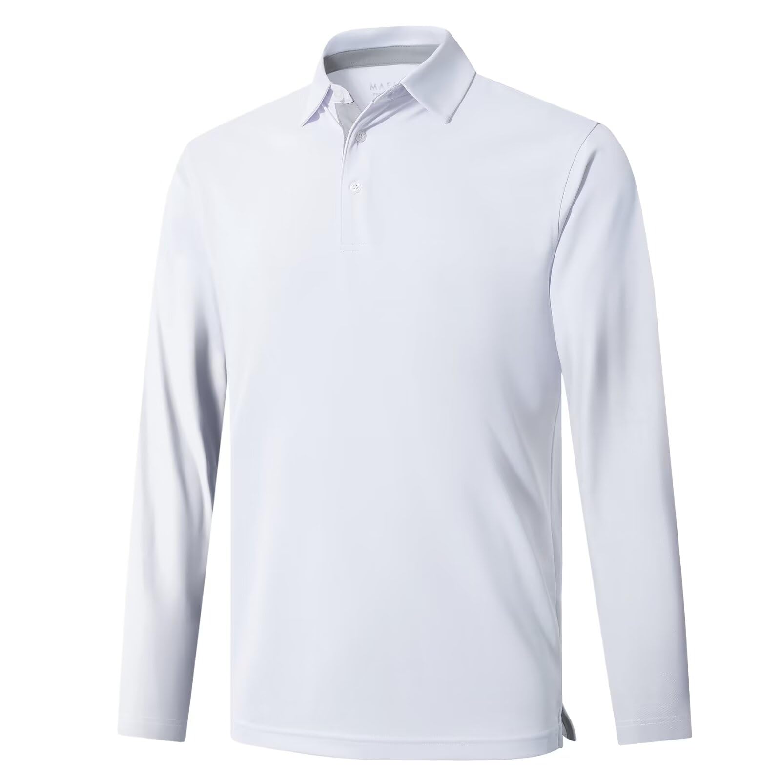 Mens Golf Shirt Short and Long Sleeve Moisture Wicking Dry Fit Performance Solid Casual Pique Golf Polo Shirts for Men