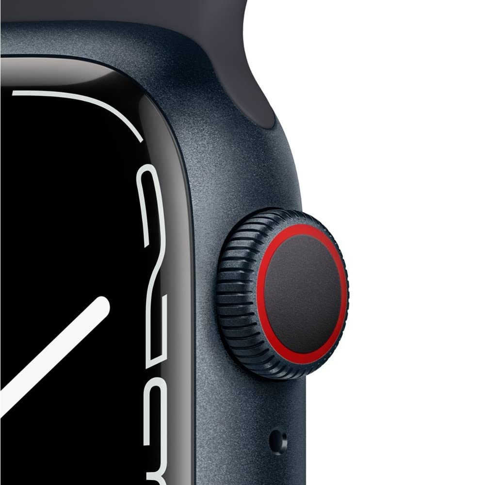 Apple Watch Series 7 (GPS, 41mm) Starlight Aluminum Case with Starlight Sport Band, Regular (Renewed)