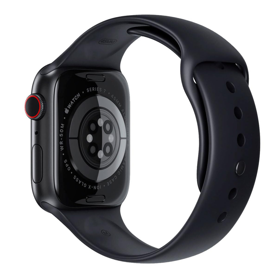 Apple Watch Series 7 (GPS, 41mm) Starlight Aluminum Case with Starlight Sport Band, Regular (Renewed)