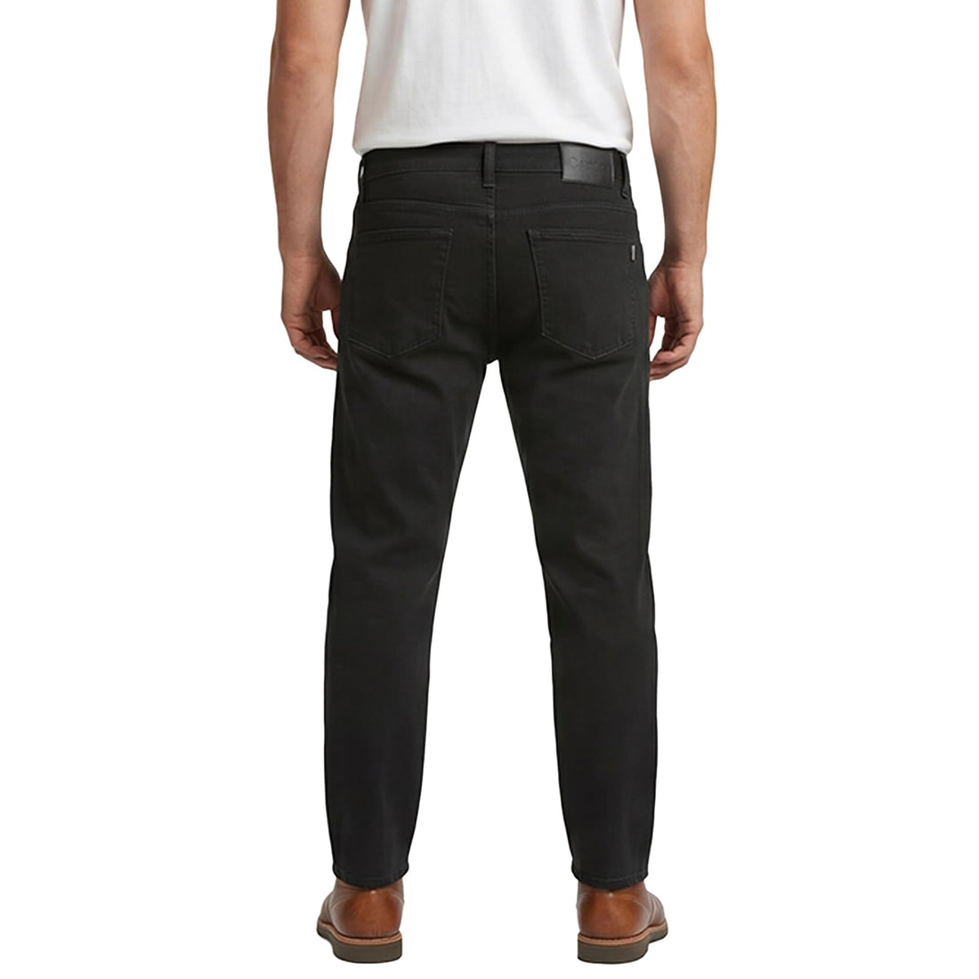 Fleece Lined Jeans Men Winter Stretch Denim Warm Pants Loose Casual Jeans