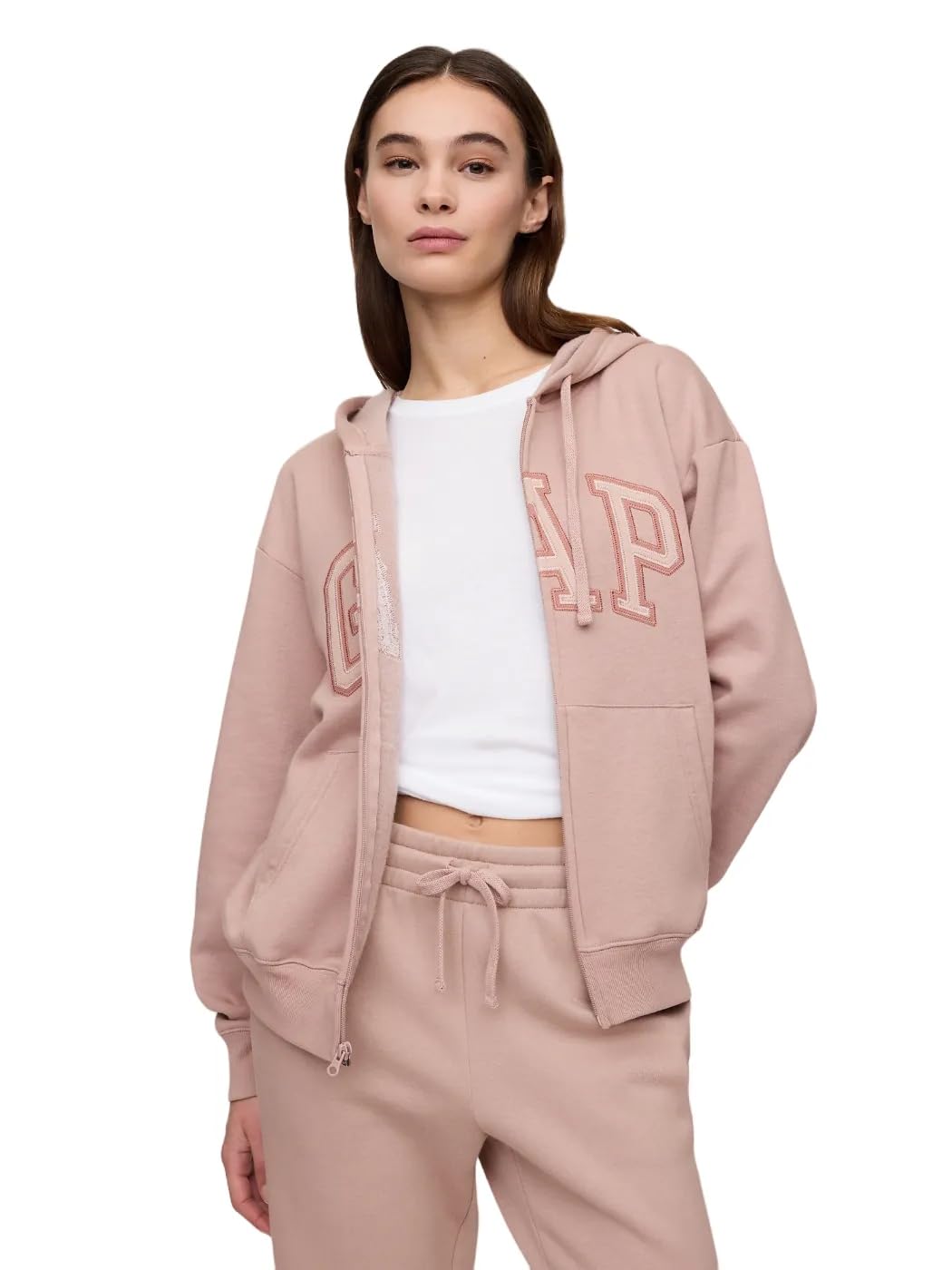 GAP Women's Logo Hoodie Hooded Full Zip Sweatshirt