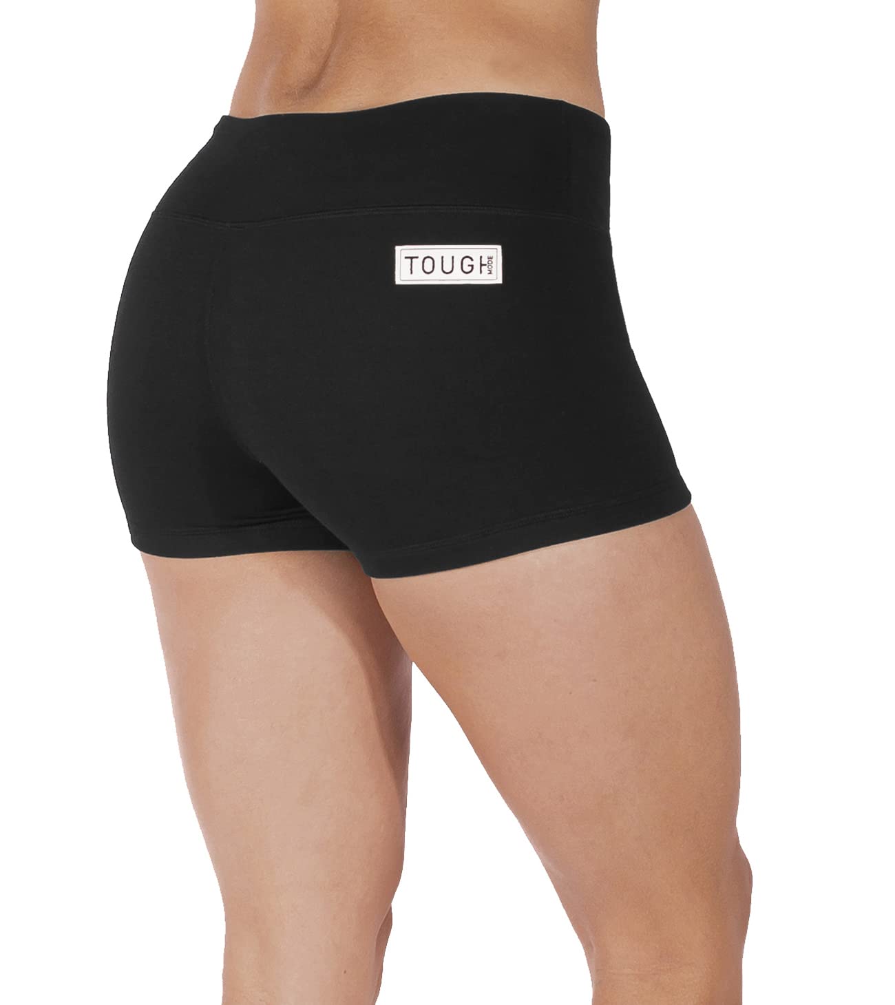 Tough Mode Womens 3" Lightweight Running WOD Volleyball Shorts Workout Mesh Liner Zip Pocket