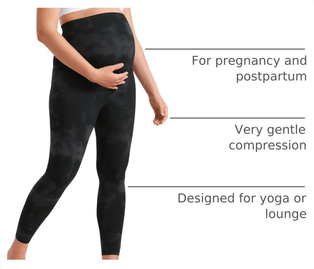 CRZ YOGA Maternity Leggings 25" | Butterluxe, Extremely Soft, Gentle Compression, Yoga, Super High Rise, U-shaped Belly, Pregnancy and Postpartum