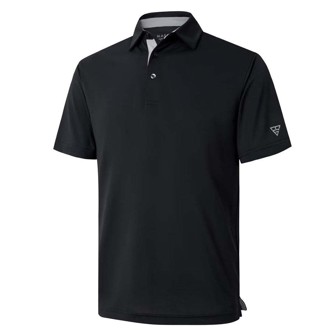Mens Golf Shirt Short and Long Sleeve Moisture Wicking Dry Fit Performance Solid Casual Pique Golf Polo Shirts for Men