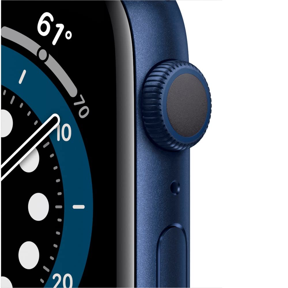 Apple Watch Series 6 (GPS + Cellular, 44mm) - Space Gray Aluminum Case with Black Sport Band (Renewed)