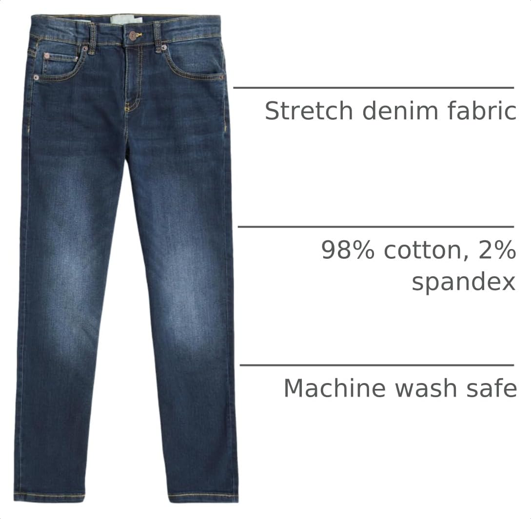 Lucky Brand Boys' Classic Fit Straight Leg Denim Jeans