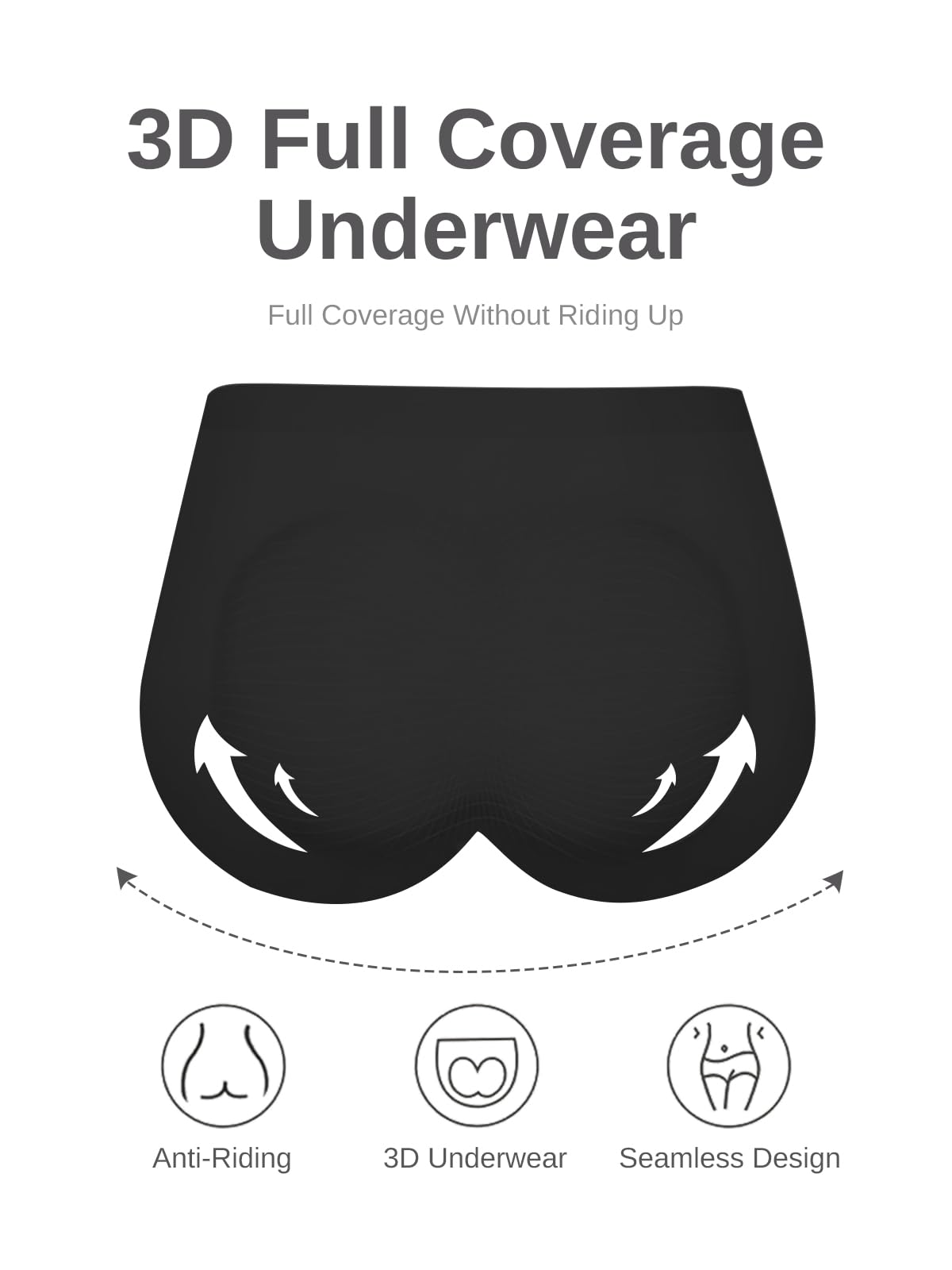 Cuweni Womens Underwear Seamless High Waisted Briefs Silky Stretch No Show Breathable Full Coverage Ladies Panties 6 Pack