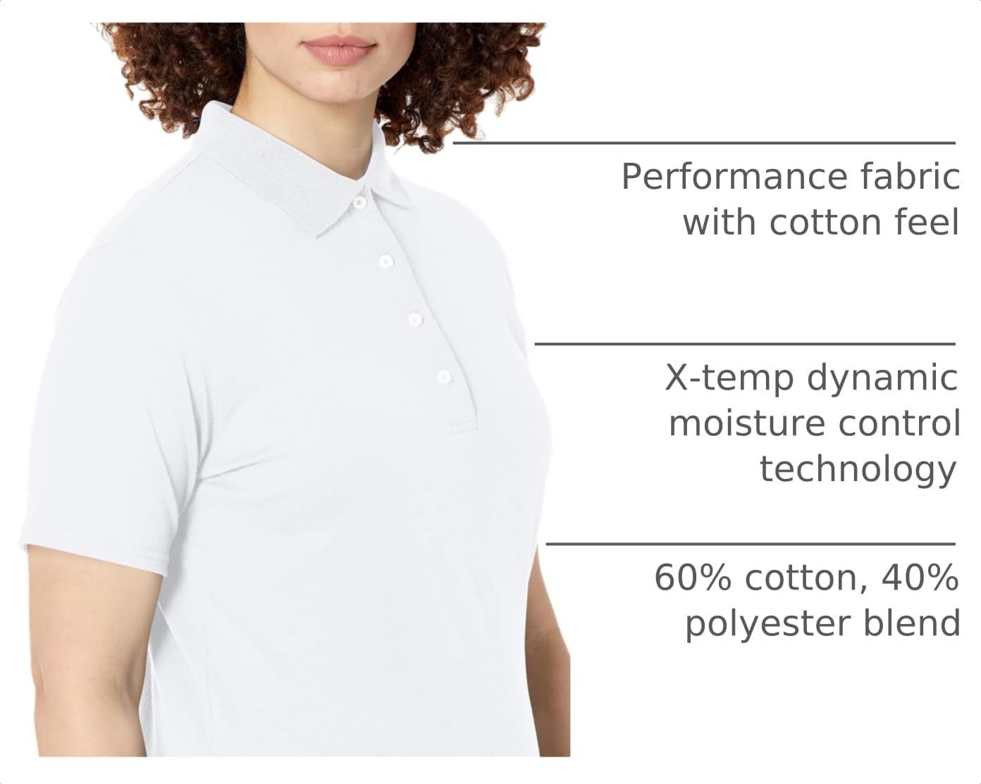 Hanes Women's X-Temp Performance Polo Shirt