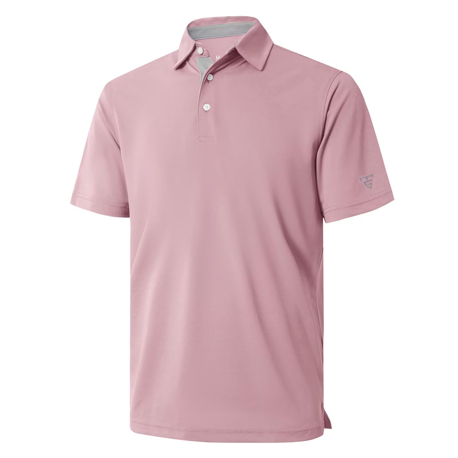 Mens Golf Shirt Short and Long Sleeve Moisture Wicking Dry Fit Performance Solid Casual Pique Golf Polo Shirts for Men