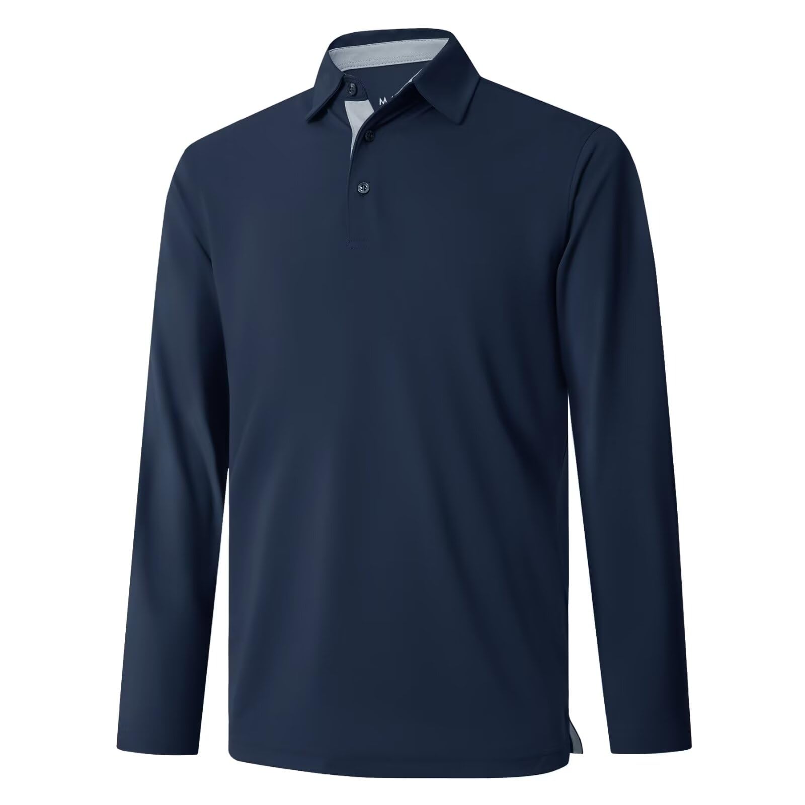 Mens Golf Shirt Short and Long Sleeve Moisture Wicking Dry Fit Performance Solid Casual Pique Golf Polo Shirts for Men