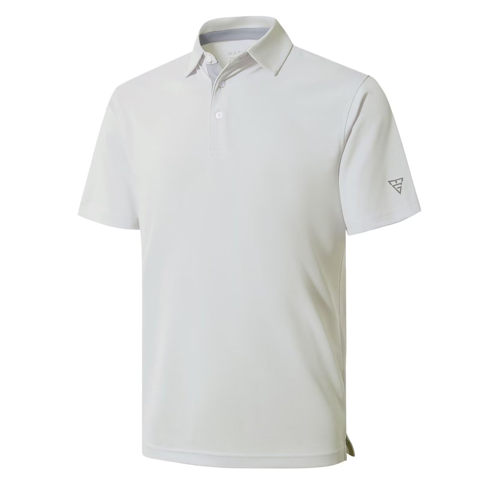 Mens Golf Shirt Short and Long Sleeve Moisture Wicking Dry Fit Performance Solid Casual Pique Golf Polo Shirts for Men