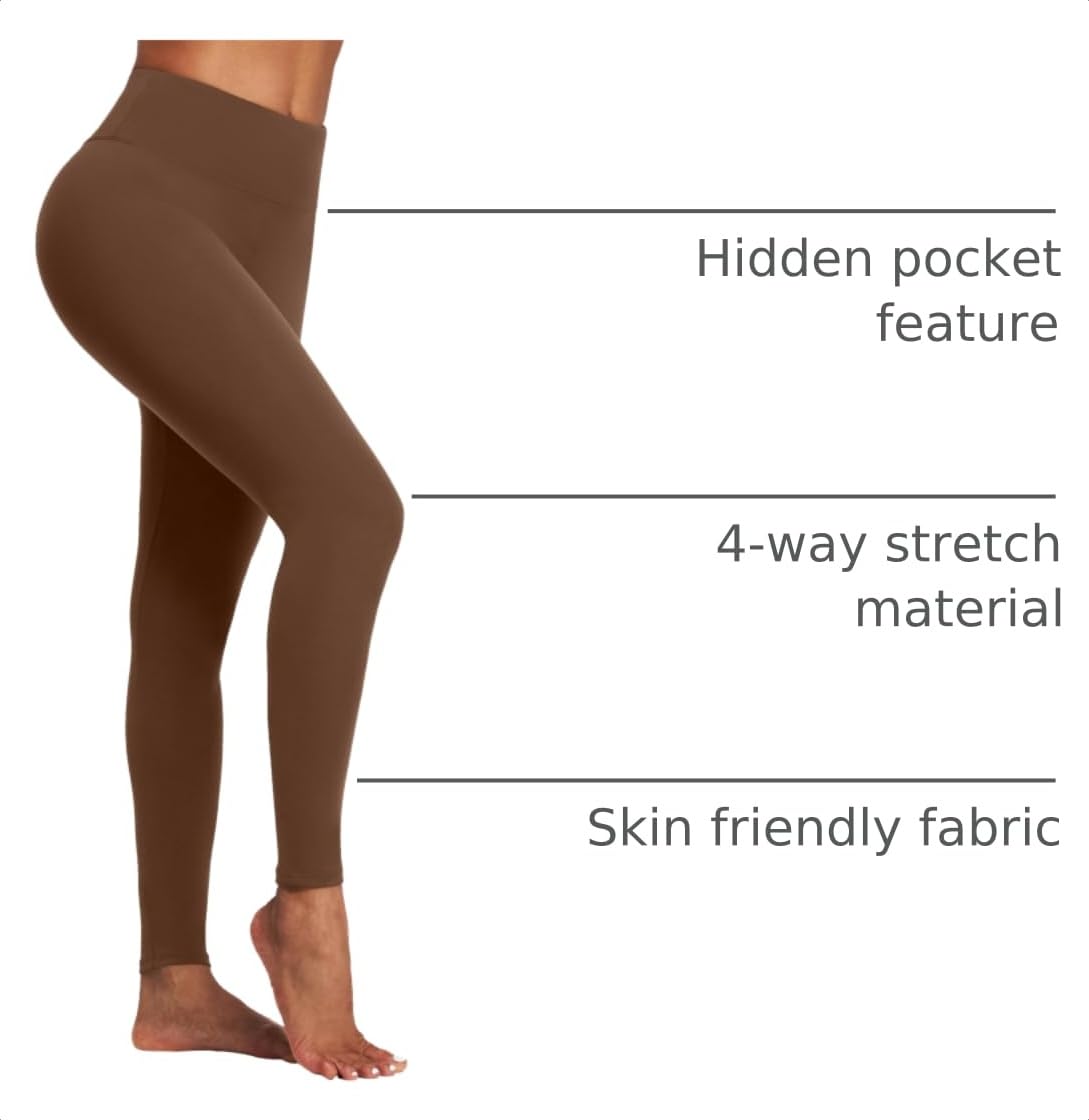 IUGA High Waisted Leggings for Women Running Workout Leggings with Inner Pocket Yoga Pants for Women