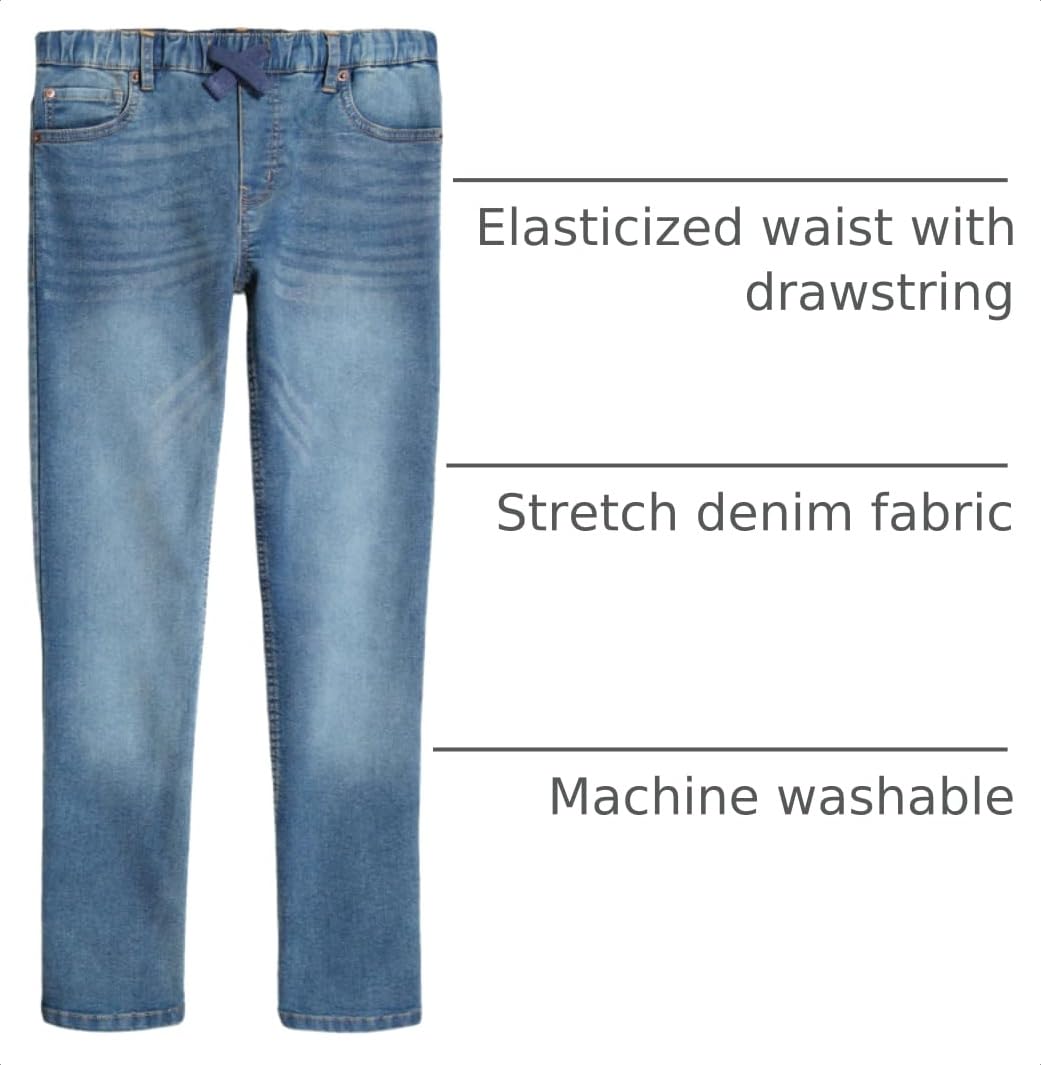 Lucky Brand Boys' Pull-on Stretch Denim Jeans