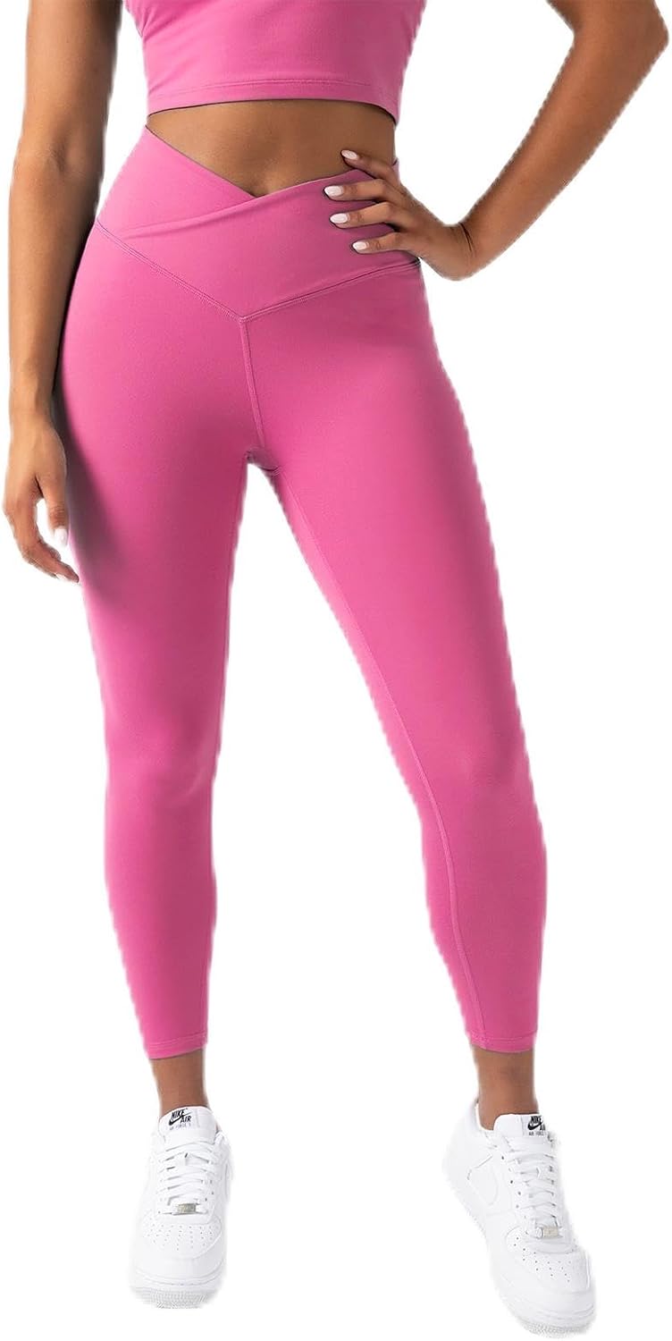 YITTY Active Women's Ultraluxe Crossover High-Waist Legging, Athleisure, 4-Way-Stretch, Beach Party, XXL/1X, 7/8 Length