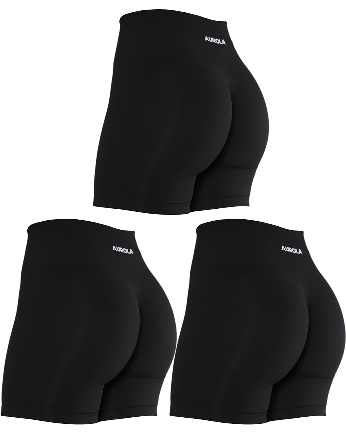 AUROLA Intensify Workout Shorts for Women Seamless Scrunch Short Gym Yoga Running Sport Active Exercise Fitness Shorts