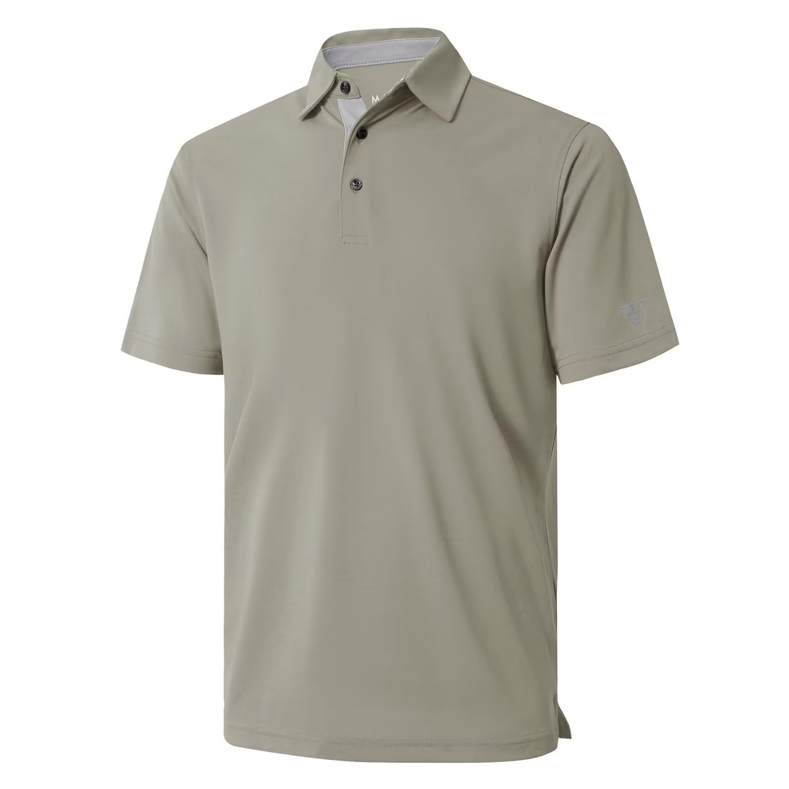 Mens Golf Shirt Short and Long Sleeve Moisture Wicking Dry Fit Performance Solid Casual Pique Golf Polo Shirts for Men