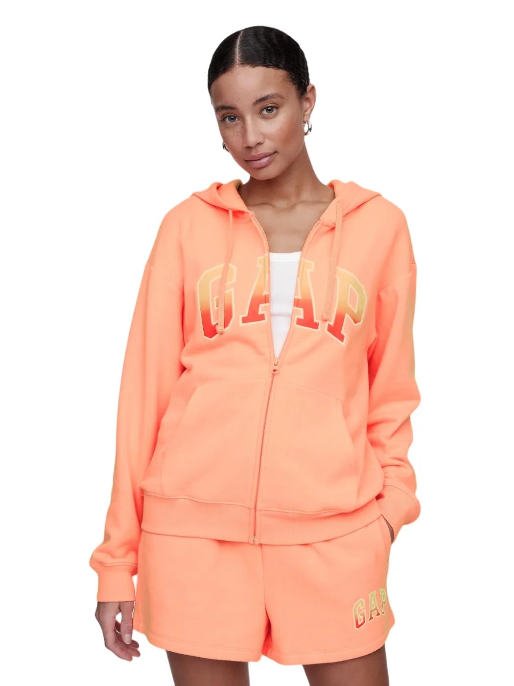 GAP Women's Logo Hoodie Hooded Full Zip Sweatshirt
