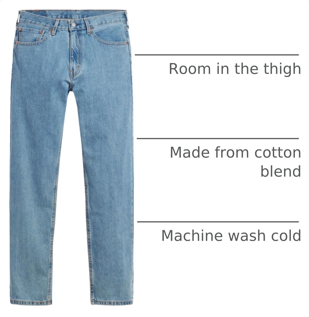 Levi's Men's 505 Regular Fit Jeans (Also Available in Big & Tall)