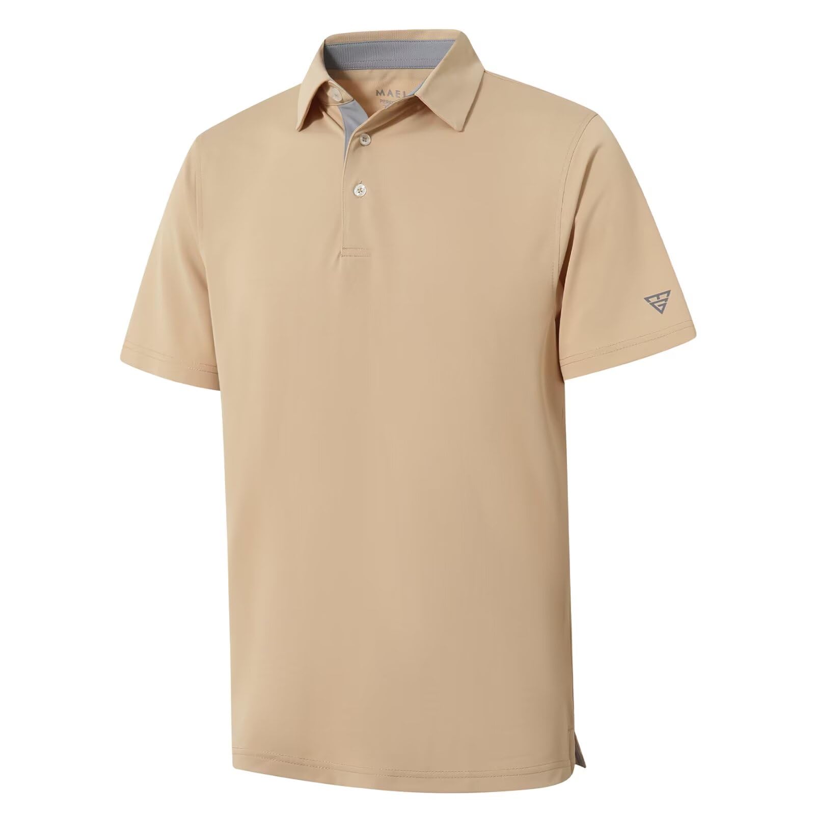 Mens Golf Shirt Short and Long Sleeve Moisture Wicking Dry Fit Performance Solid Casual Pique Golf Polo Shirts for Men