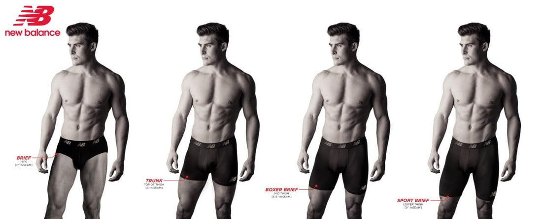 New Balance Men's Performance Boxer Briefs with Fly, Breathable Stretch Underwear, Moisture Wicking, Soft Waistband (3 Pack)