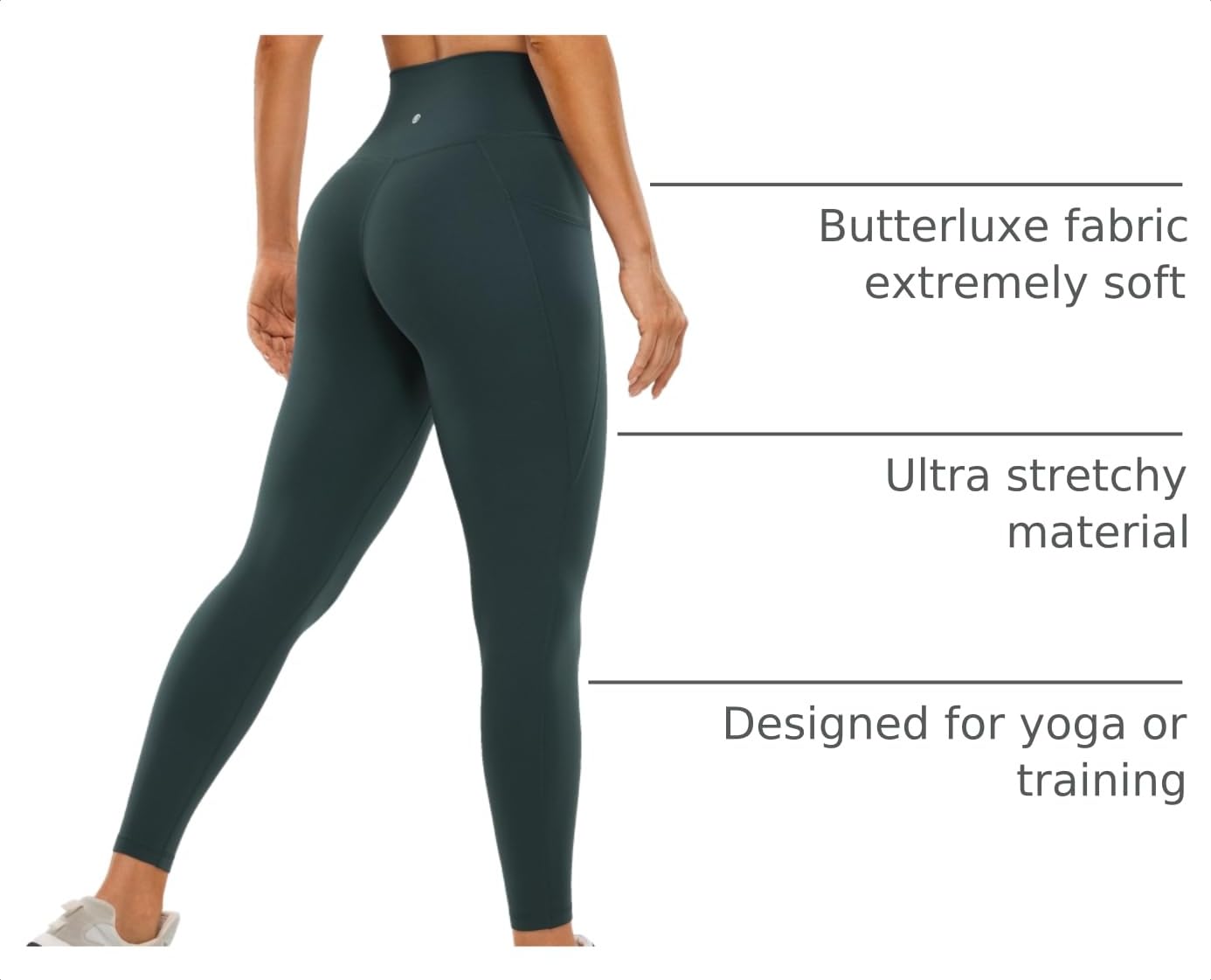 CRZ YOGA Cross Waist Leggings Pockets 25"