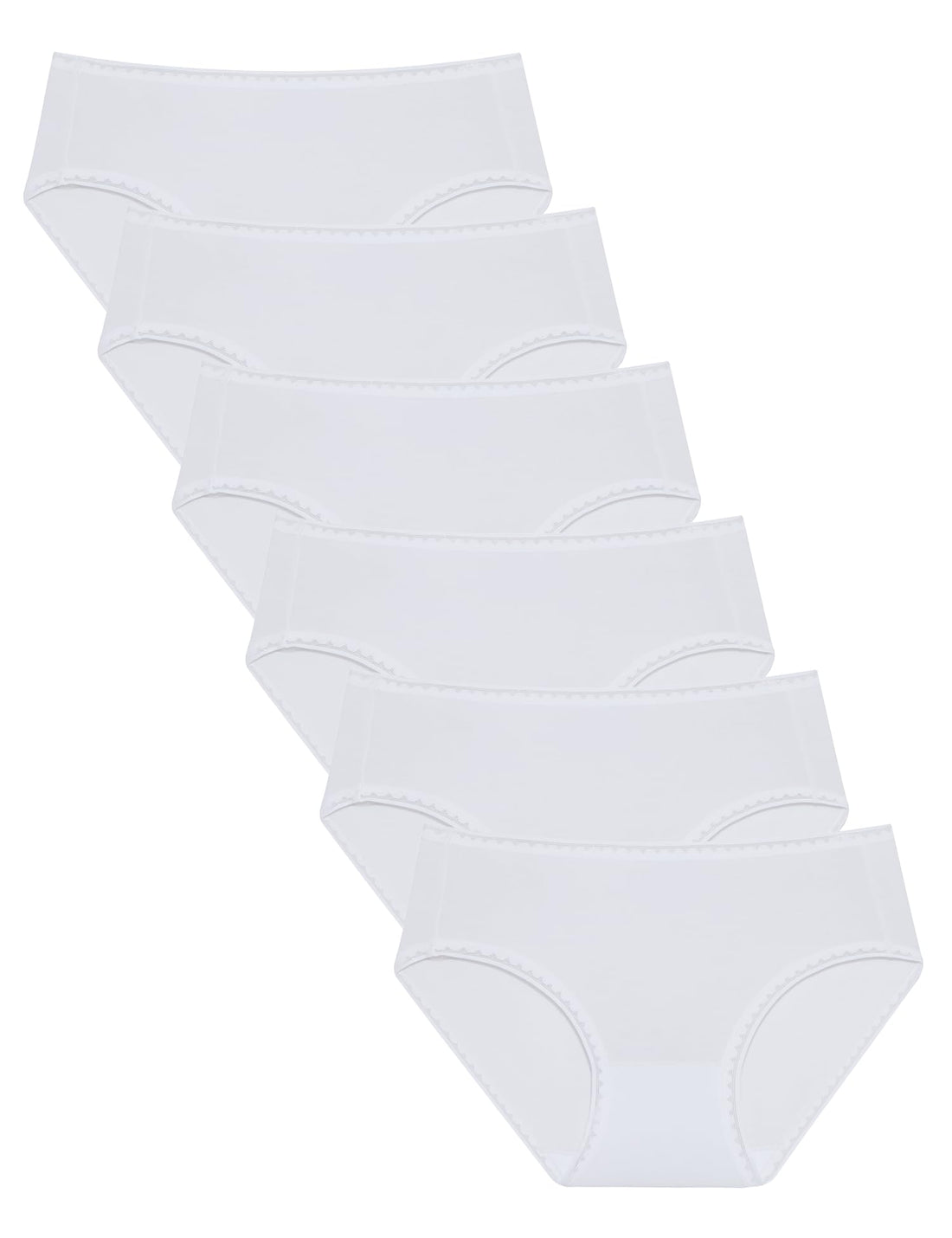 ANLIQI Women's Cotton Modal Ployamide Bikini Panties, Soft Moisture Wicking Hipster Briefs Undies for Ladies Multi-Pack