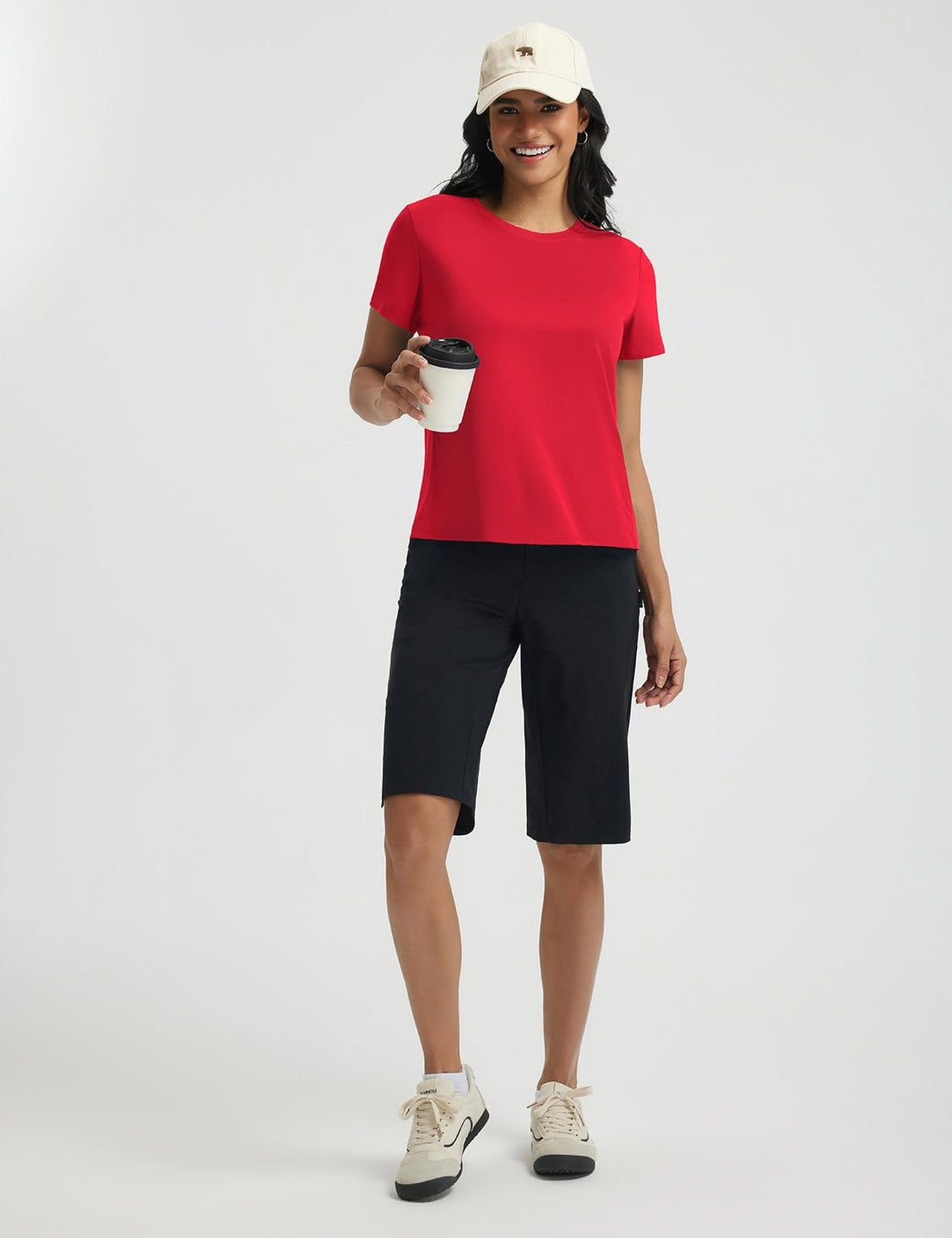 baleaf Women's Athletic Tops Short Sleeve Workout Shirts | Quick Dry, Moisture-wicking, Breathable, Lightweight, Stretchy, Sun Protection, Crew Neck, for Running, Gym, Tennis, Yoga