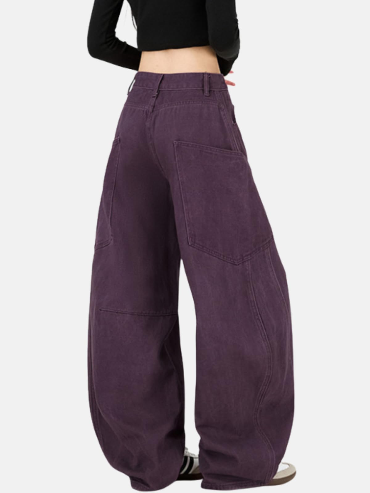 Baggy Jeans for Woman Men High Waisted Barrel Leg Jeans Casual Loose Denim Pants Streetwear Clothes