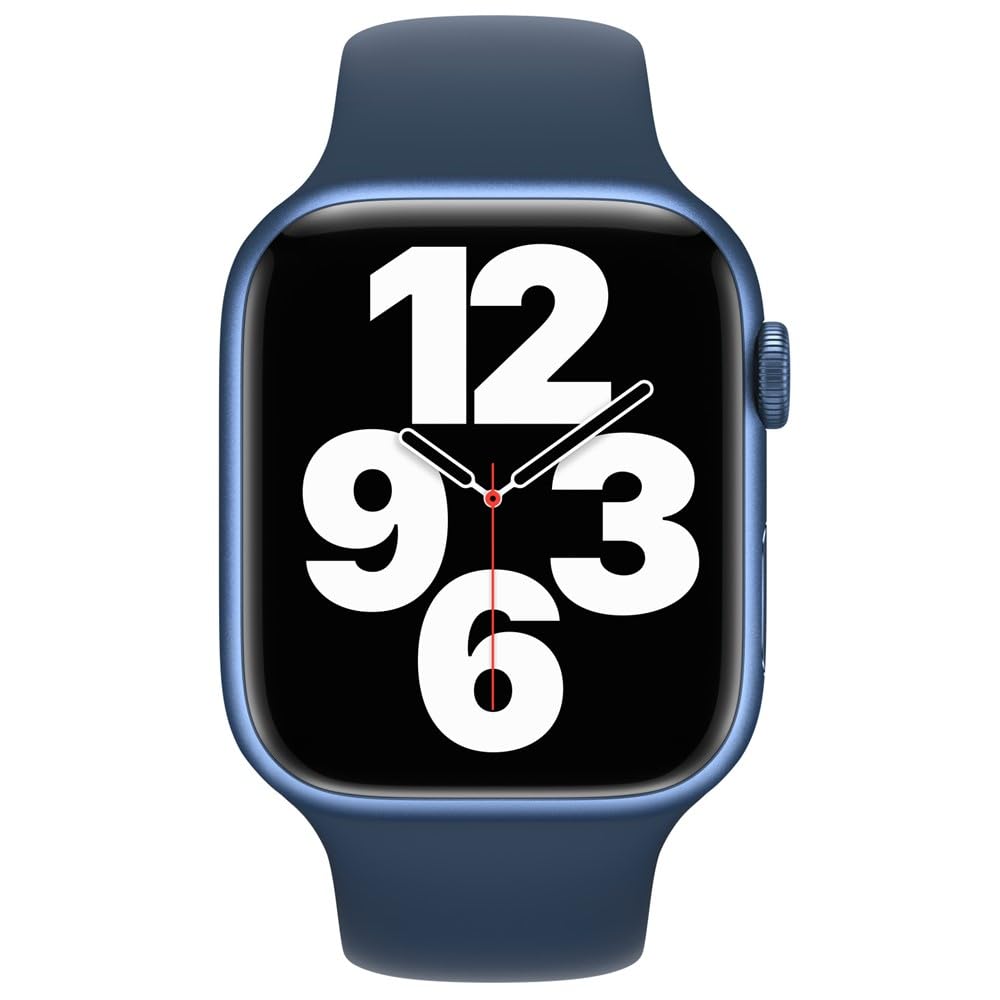 Apple Watch Series 7 (GPS, 41mm) Starlight Aluminum Case with Starlight Sport Band, Regular (Renewed)