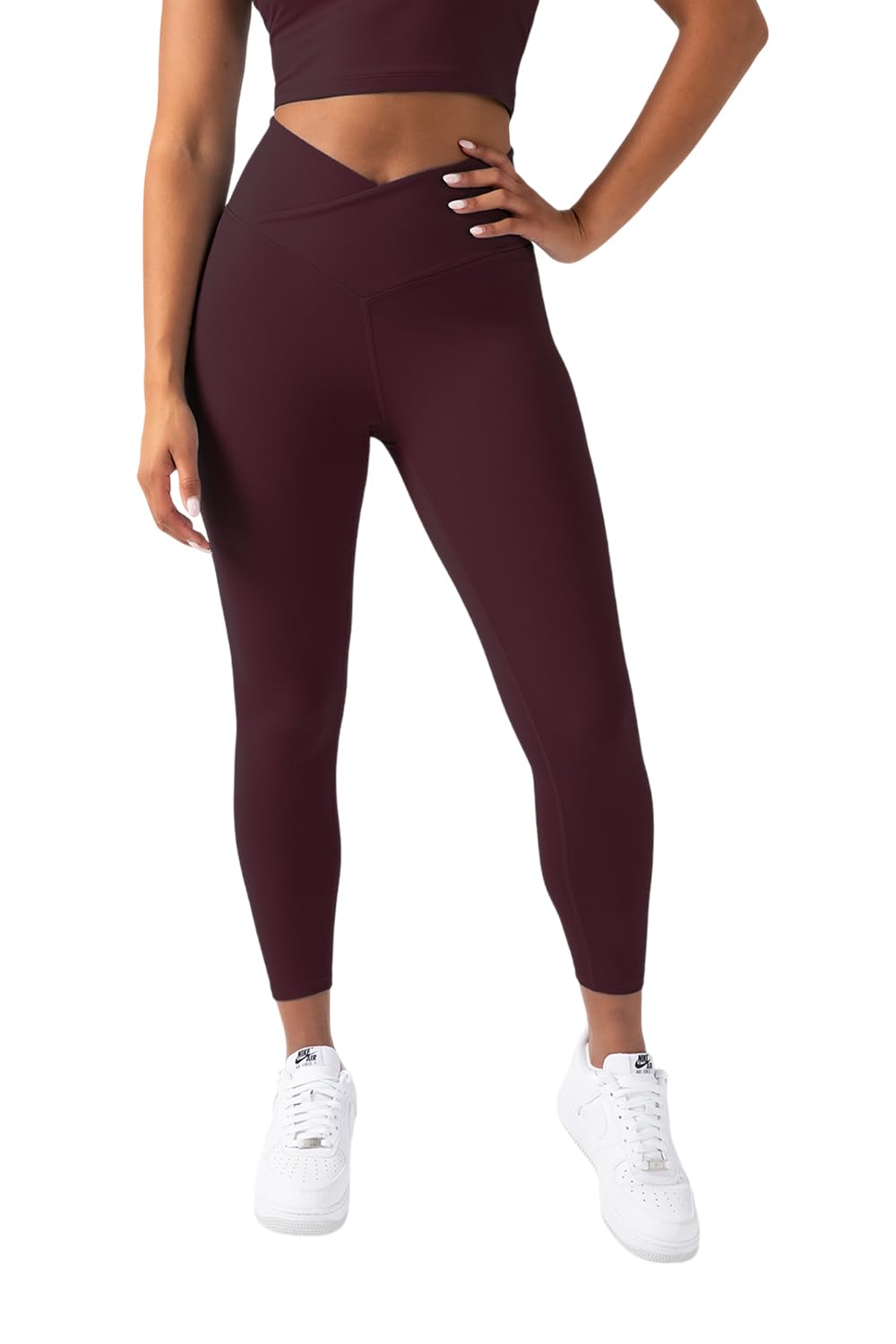 YITTY Active Women's Ultraluxe Crossover High-Waist Legging, Athleisure, 4-Way-Stretch