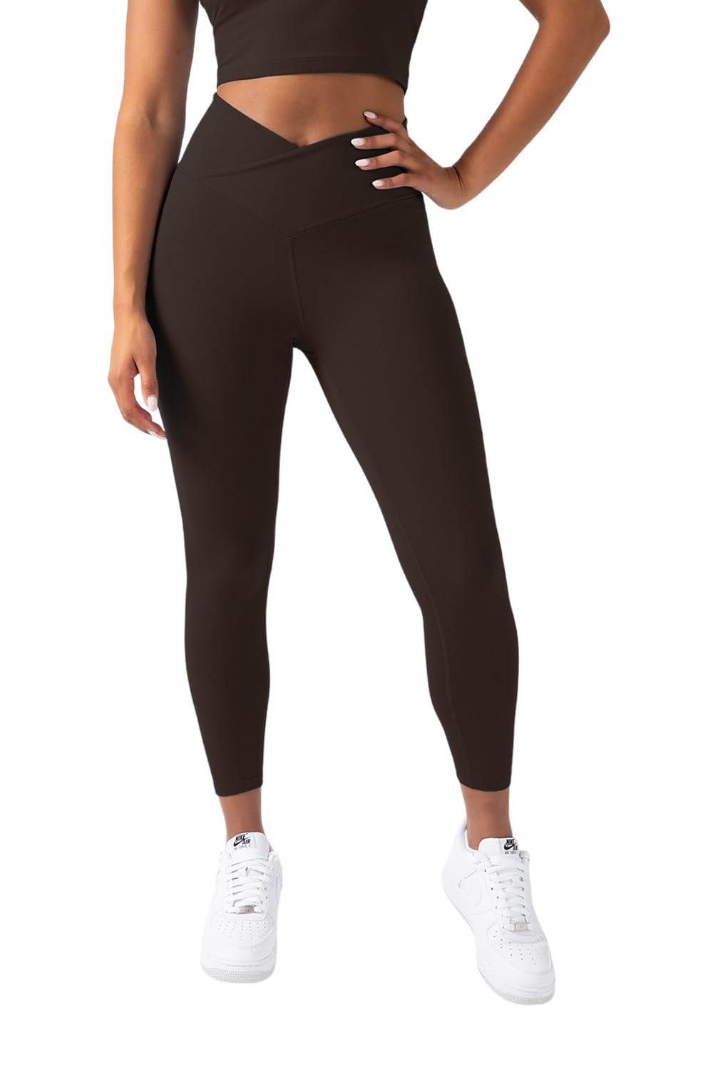 YITTY Active Women's Ultraluxe Crossover High-Waist Legging, Athleisure, 4-Way-Stretch