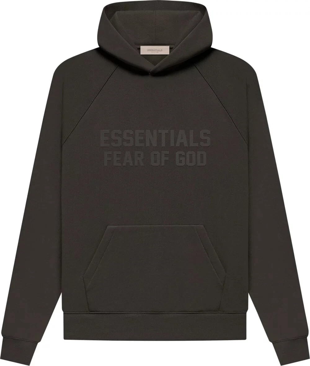 Essentials Basic Pullover Hoodie, Cotton Blend, Adult Oversized Men Size, One Size Down