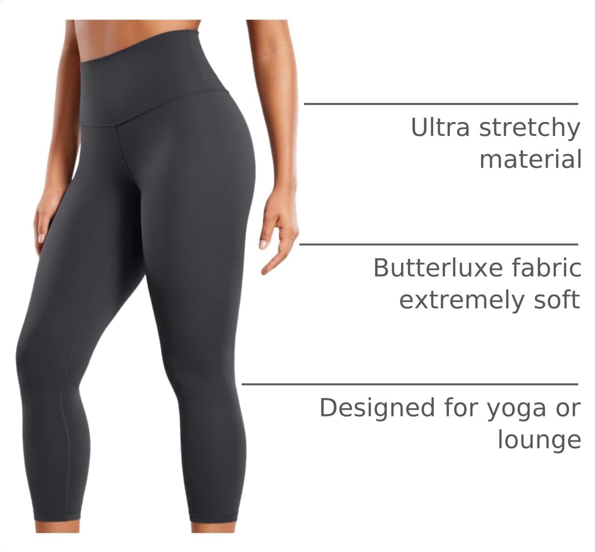 CRZ YOGA Butterluxe Capris 23'' | Extremely Soft, Gentle Compression, Yoga, High Waisted, for Women