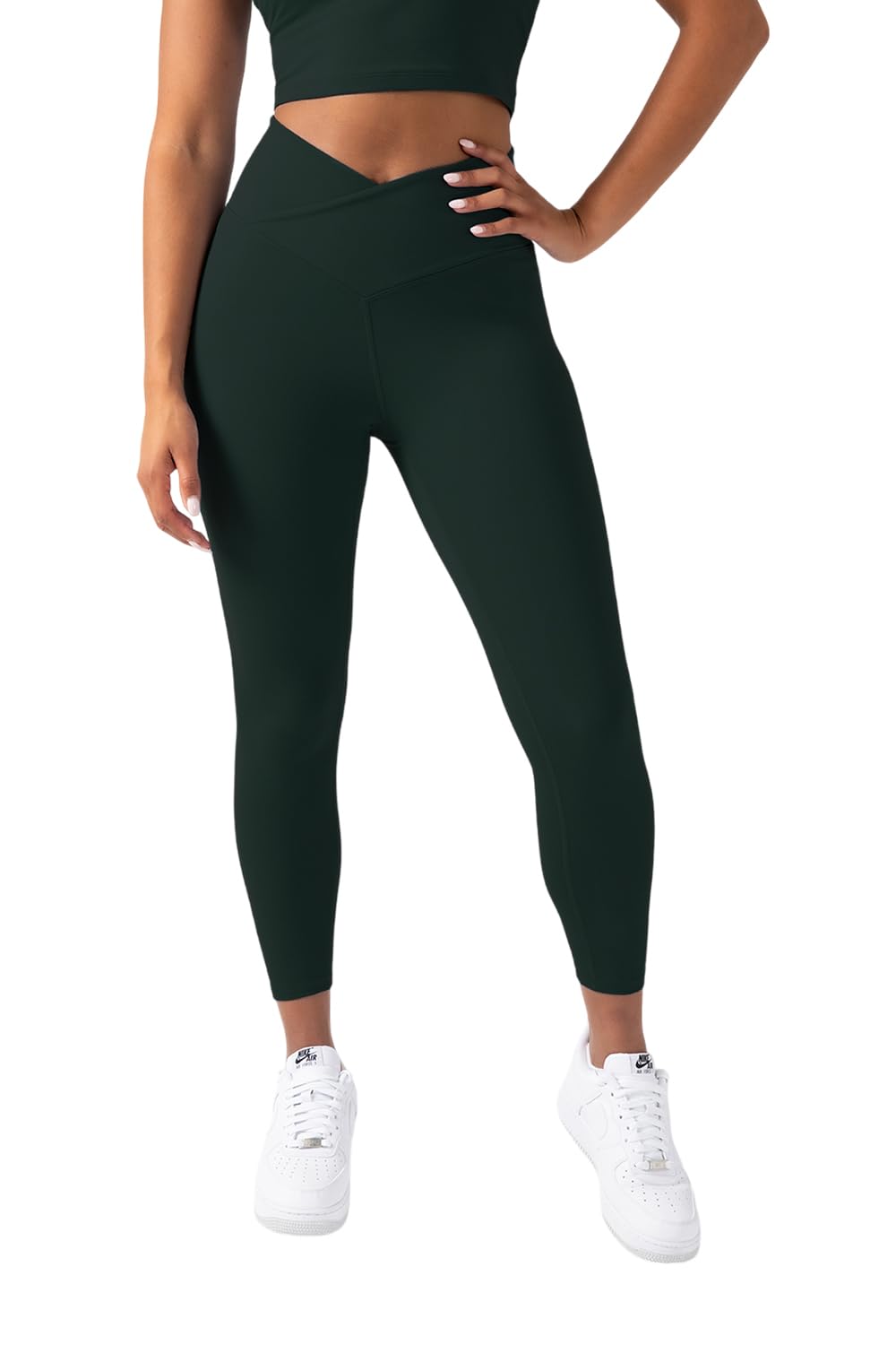 YITTY Active Women's Ultraluxe Crossover High-Waist Legging, Athleisure, 4-Way-Stretch