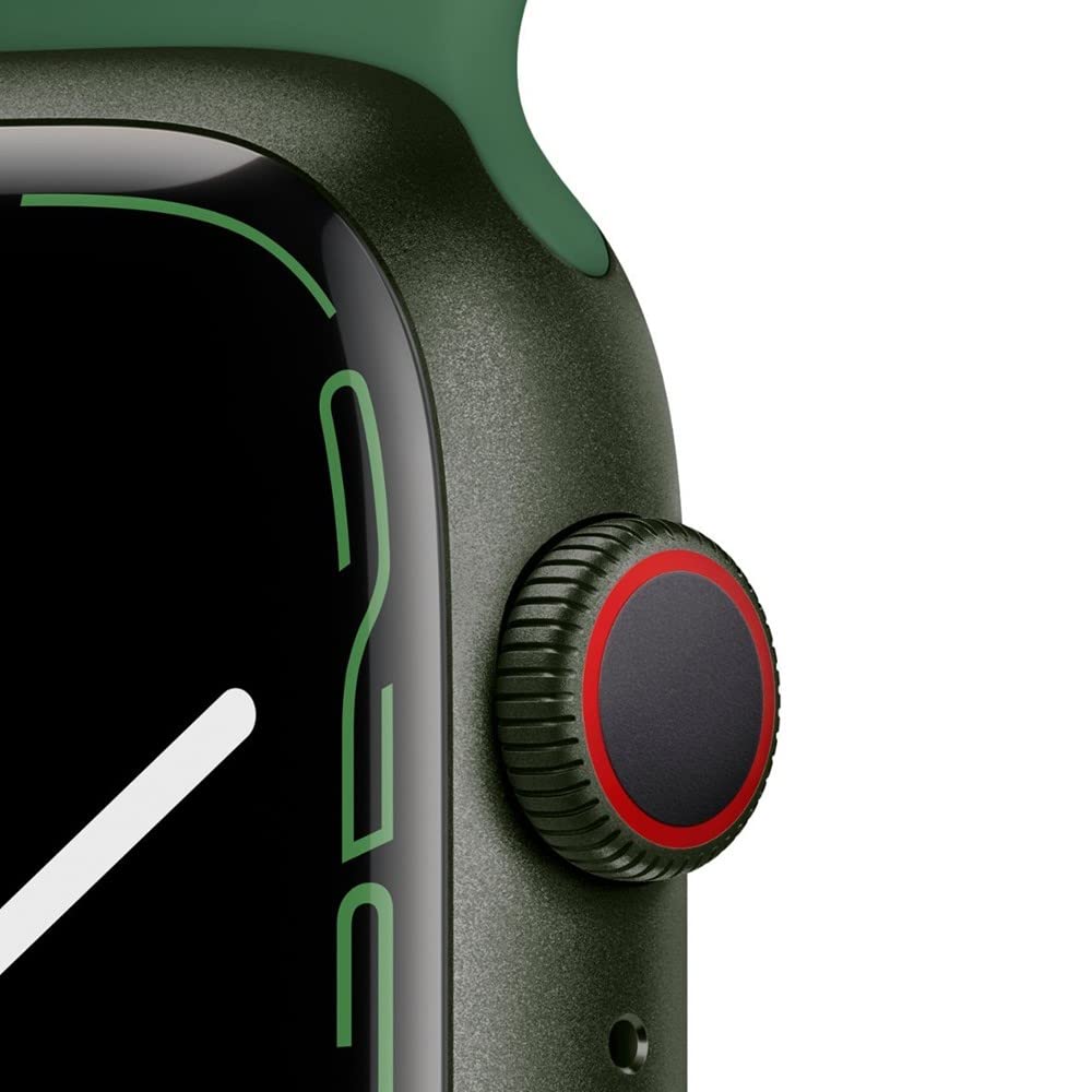 Apple Watch Series 7 (GPS, 41mm) Starlight Aluminum Case with Starlight Sport Band, Regular (Renewed)