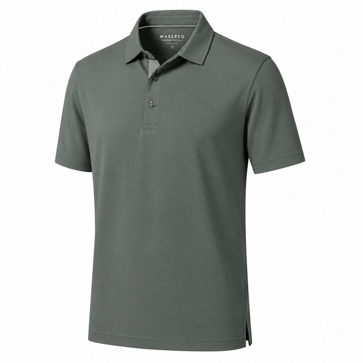 M MAELREG Mens Golf Shirt Short Sleeve Moisture Wicking Slim Fit Performance Casual Roma Knit Golf Polo Shirts for Men
