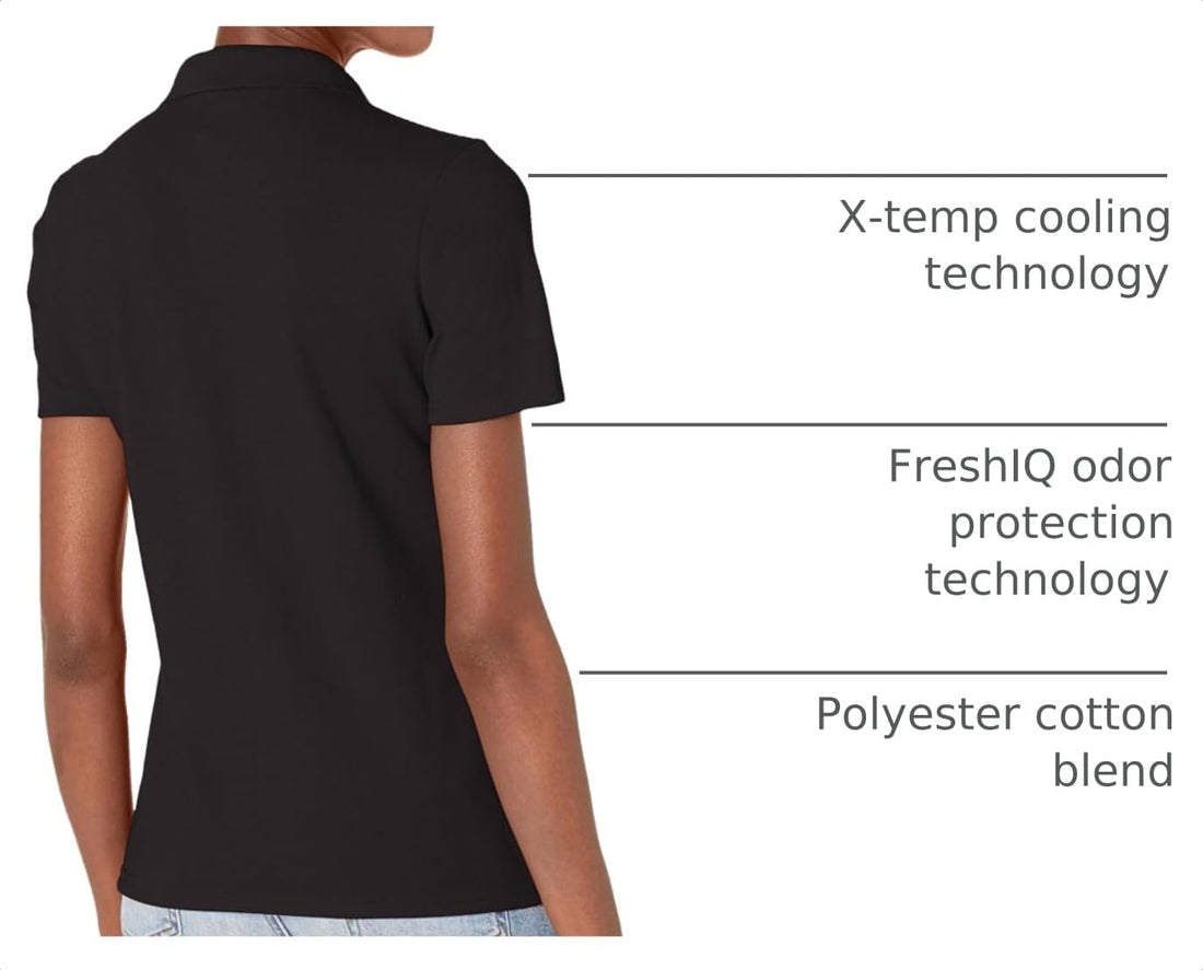 Hanes Women's X-Temp Polo with FreshIQ