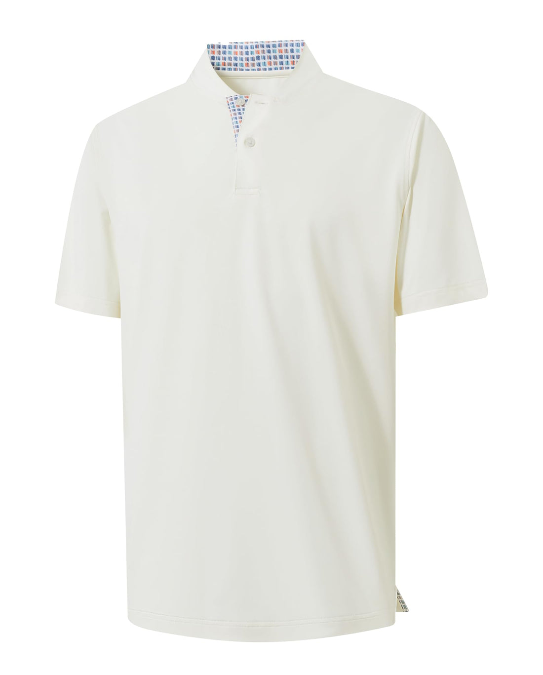 M MAELREG Mens Golf Shirts Collarless Performance Dry Fit Moisture Wicking Casual Solid Short Sleeve Henley Shirts for Men