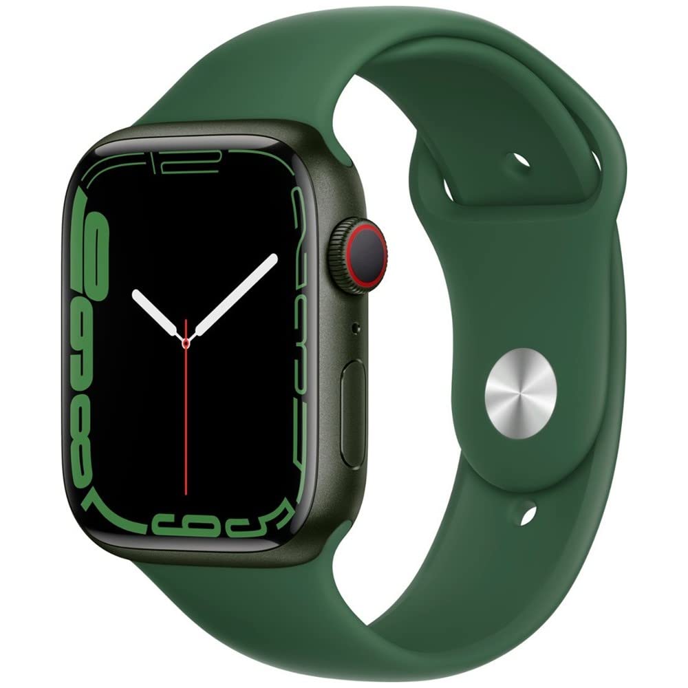 Apple Watch Series 7 (GPS, 41mm) Starlight Aluminum Case with Starlight Sport Band, Regular (Renewed)